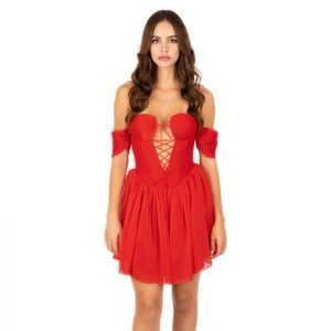 NWT Adeirlina La Festa Dress Red